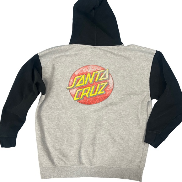Santa Cruz skateboards authentic original hoodie gray black men’s XL sweatshirt - Picture 3 of 5